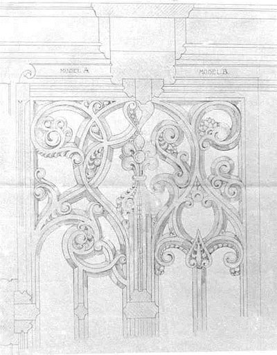 Progetto per uno schermo per la Bloedkapel nella chiesa di San Pietro a Boxtel da Pierre Cuypers